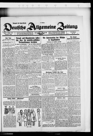 Deutsche allgemeine Zeitung vom 08.10.1927