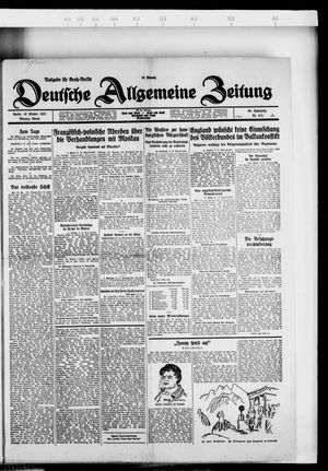 Deutsche allgemeine Zeitung vom 10.10.1927