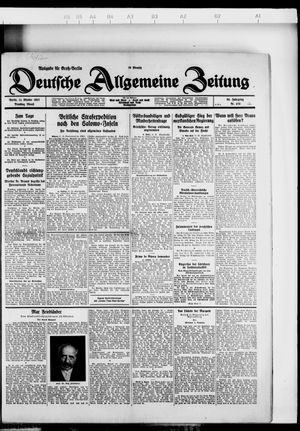 Deutsche allgemeine Zeitung vom 11.10.1927