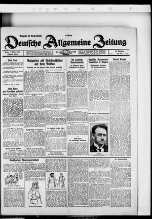 Deutsche allgemeine Zeitung vom 12.10.1927