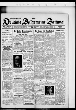 Deutsche allgemeine Zeitung vom 13.10.1927