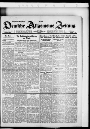 Deutsche allgemeine Zeitung vom 13.10.1927