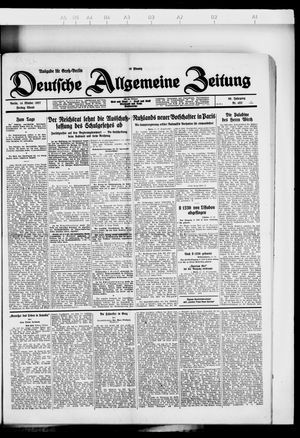 Deutsche allgemeine Zeitung vom 14.10.1927