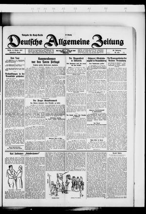 Deutsche allgemeine Zeitung vom 15.10.1927
