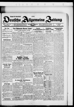 Deutsche allgemeine Zeitung vom 18.10.1927