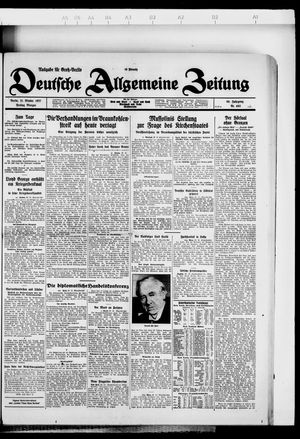 Deutsche allgemeine Zeitung vom 21.10.1927