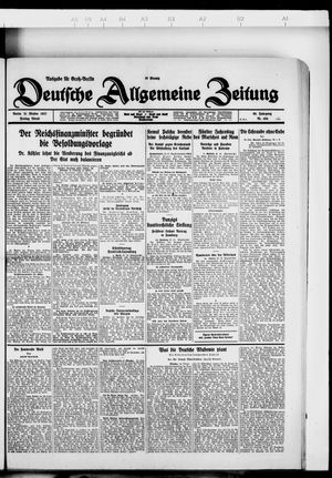 Deutsche allgemeine Zeitung vom 21.10.1927