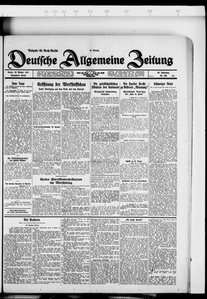 Deutsche allgemeine Zeitung vom 22.10.1927