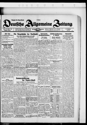 Deutsche allgemeine Zeitung vom 26.10.1927