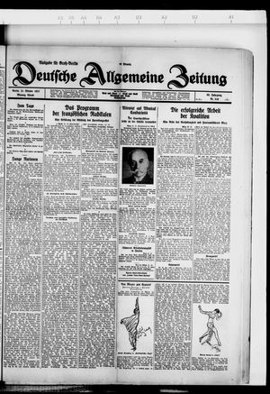 Deutsche allgemeine Zeitung vom 31.10.1927