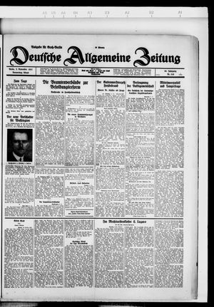 Deutsche allgemeine Zeitung vom 03.11.1927