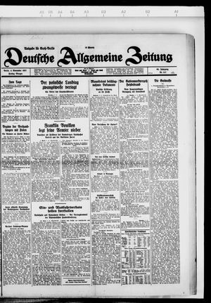 Deutsche allgemeine Zeitung vom 04.11.1927