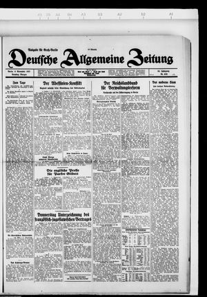 Deutsche allgemeine Zeitung vom 08.11.1927