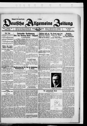 Deutsche allgemeine Zeitung vom 08.11.1927