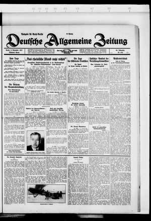 Deutsche allgemeine Zeitung vom 09.11.1927