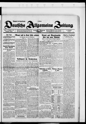Deutsche allgemeine Zeitung on Nov 12, 1927