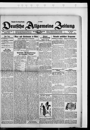 Deutsche allgemeine Zeitung vom 14.11.1927
