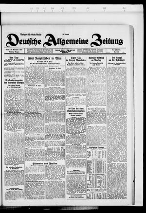 Deutsche allgemeine Zeitung vom 15.11.1927
