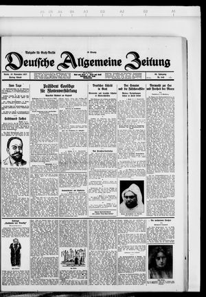 Deutsche allgemeine Zeitung vom 18.11.1927