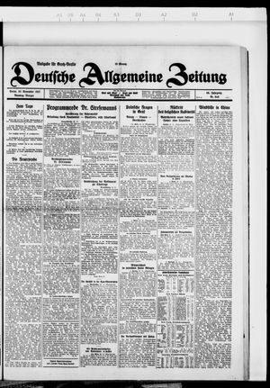 Deutsche allgemeine Zeitung vom 22.11.1927