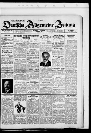 Deutsche allgemeine Zeitung vom 22.11.1927