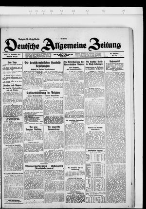 Deutsche allgemeine Zeitung vom 23.11.1927
