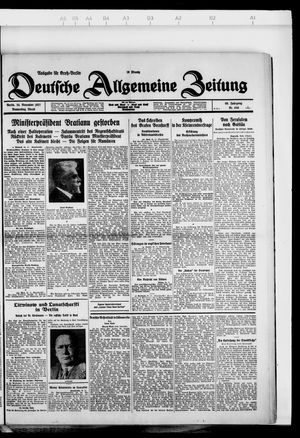 Deutsche allgemeine Zeitung on Nov 24, 1927