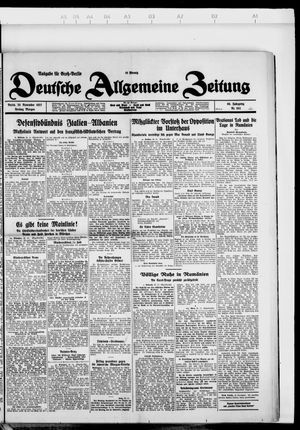 Deutsche allgemeine Zeitung vom 25.11.1927