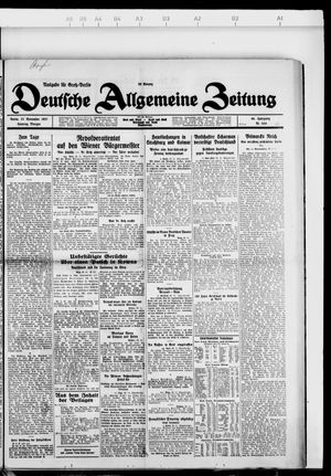 Deutsche allgemeine Zeitung vom 27.11.1927