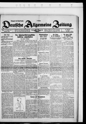 Deutsche allgemeine Zeitung vom 29.11.1927