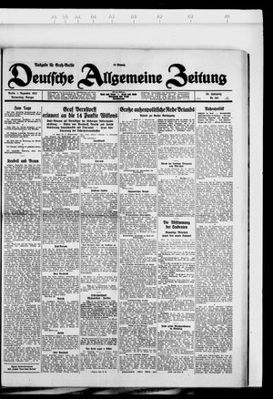 Deutsche allgemeine Zeitung vom 01.12.1927