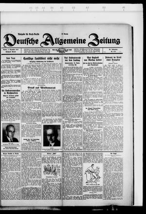 Deutsche allgemeine Zeitung vom 07.12.1927
