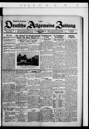 Deutsche allgemeine Zeitung vom 11.12.1927