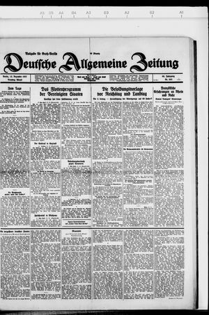 Deutsche allgemeine Zeitung vom 13.12.1927