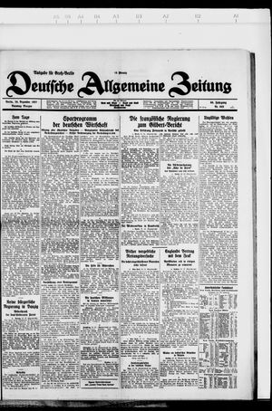 Deutsche allgemeine Zeitung vom 20.12.1927