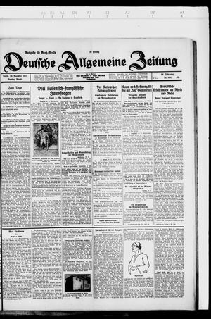 Deutsche allgemeine Zeitung vom 20.12.1927