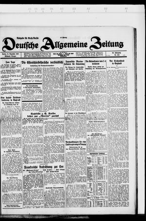 Deutsche allgemeine Zeitung vom 21.12.1927