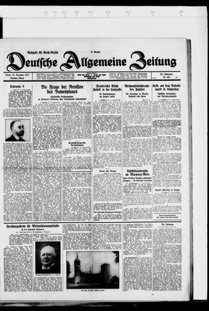 Deutsche allgemeine Zeitung on Dec 27, 1927