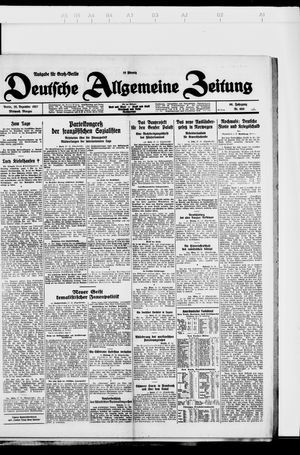 Deutsche allgemeine Zeitung vom 28.12.1927