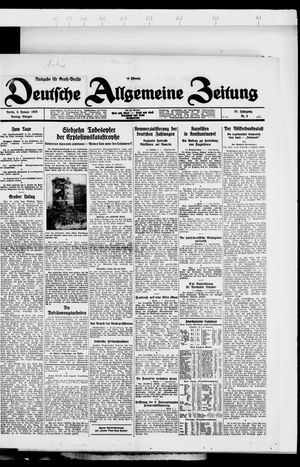 Deutsche allgemeine Zeitung on Jan 6, 1928