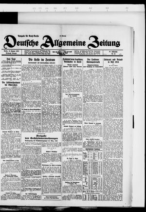Deutsche allgemeine Zeitung on Jan 18, 1928