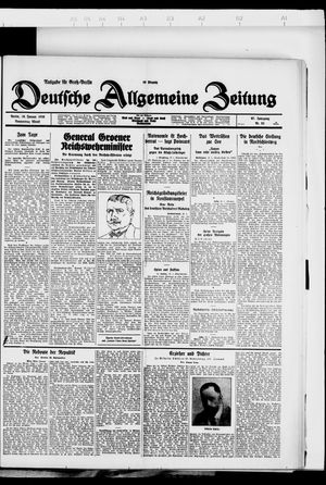 Deutsche allgemeine Zeitung on Jan 19, 1928