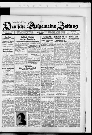 Deutsche allgemeine Zeitung vom 21.01.1928
