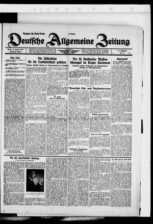 Deutsche allgemeine Zeitung vom 26.01.1928