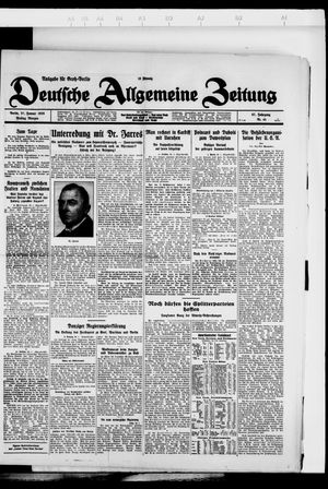 Deutsche allgemeine Zeitung vom 27.01.1928