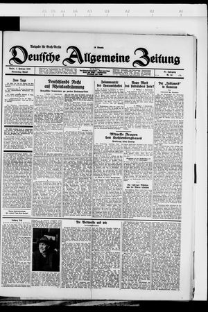 Deutsche allgemeine Zeitung vom 02.02.1928