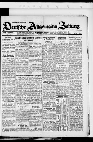 Deutsche allgemeine Zeitung vom 07.02.1928