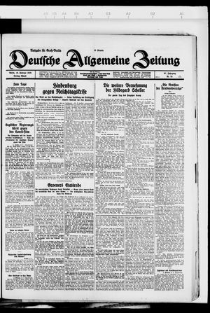 Deutsche allgemeine Zeitung vom 10.02.1928