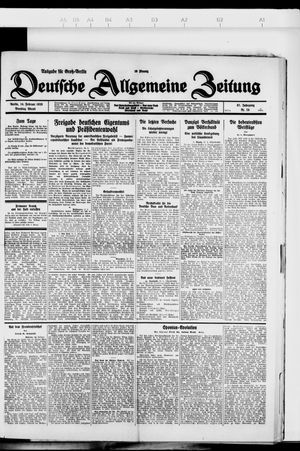 Deutsche allgemeine Zeitung on Feb 14, 1928