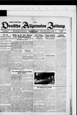 Deutsche allgemeine Zeitung vom 29.02.1928